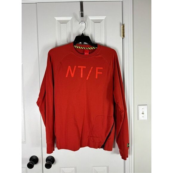 Nike Womens Orange Sweatshirt Size XL - Picture 1 of 5